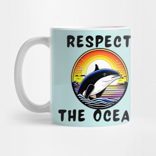 Respect the ocean orca Mug